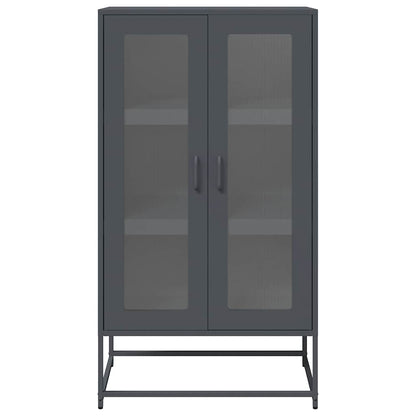 Highboard antracit 68x39x123 cm stål