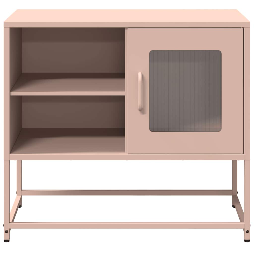 TV-skåp rosa 68x39x60,5 cm stål