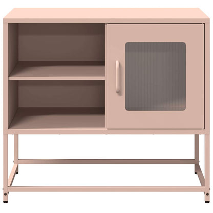 TV-skåp rosa 68x39x60,5 cm stål