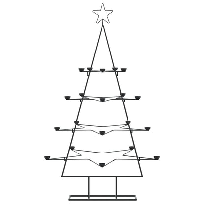 Julgran i metall svart 140 cm