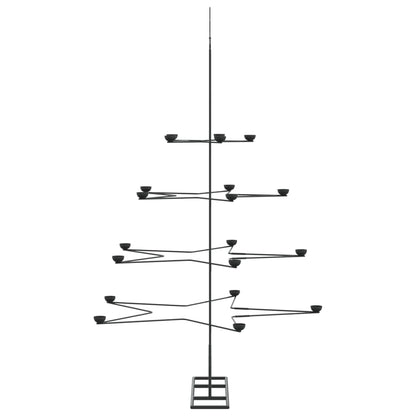 Julgran i metall svart 140 cm