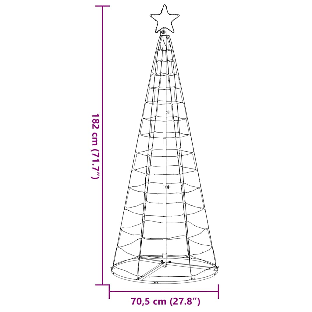 LED julgran 200 LEDs kallvit 182 cm