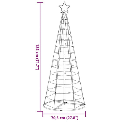 LED julgran 200 LEDs kallvit 182 cm