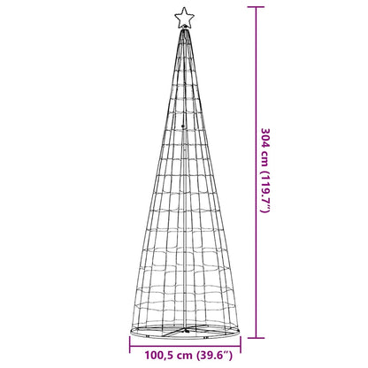 LED julgran 550 LEDs blå 304 cm