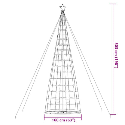 LED julgran 1534 LEDs varmvit 503 cm