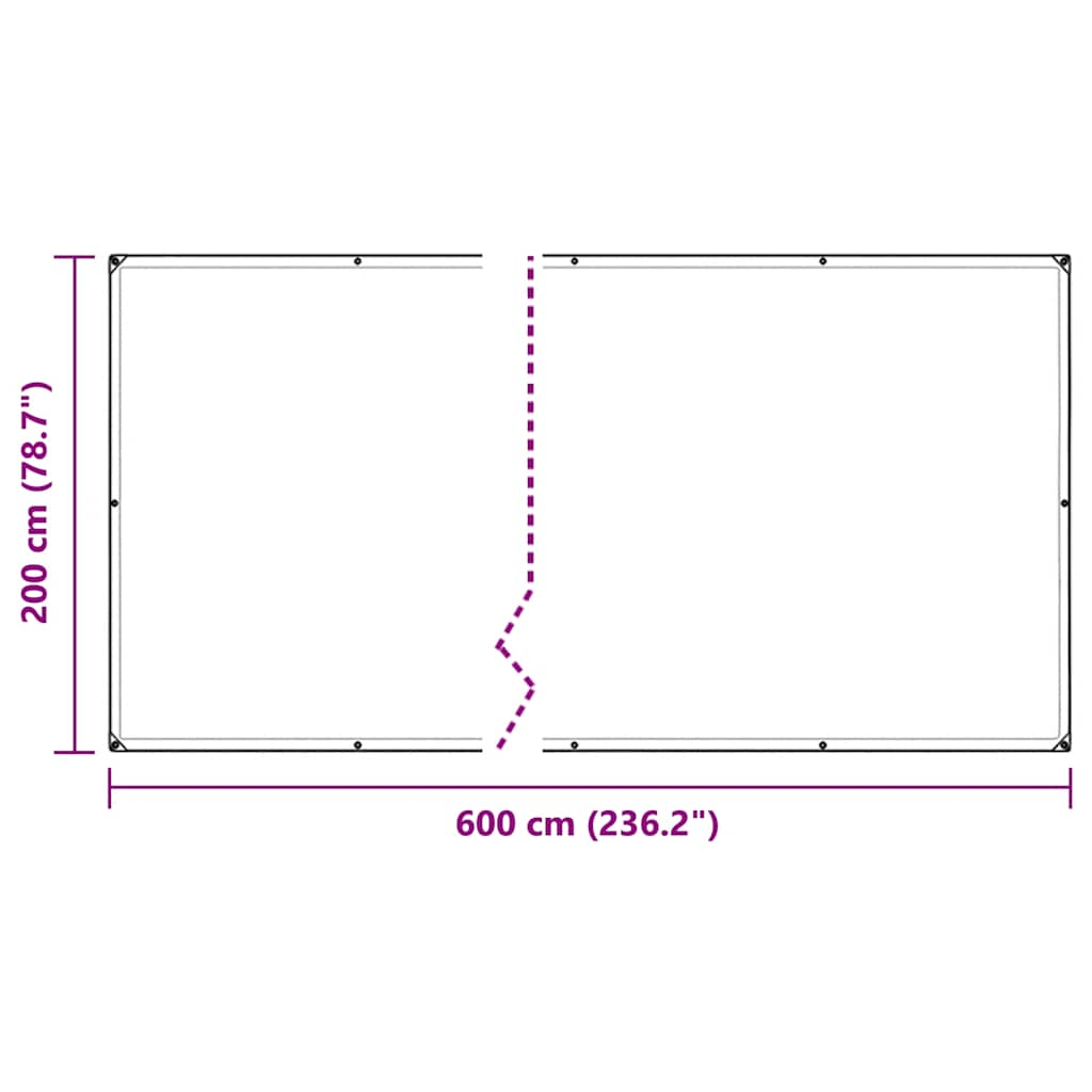 Växtskydd med öljetter 2x6 m PVC