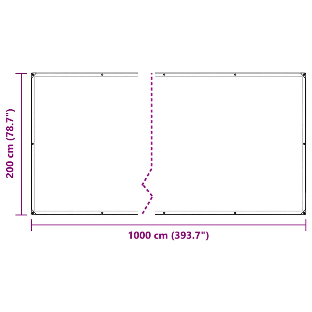 Växtskydd med öljetter 2x10 m PVC