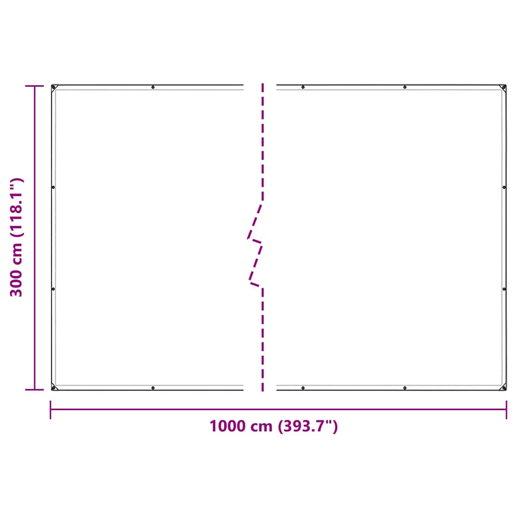 Växtskydd med öljetter 3x10 m PVC