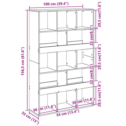 Rumsavdelare vit 100x33x156,5 cm konstruerat trä