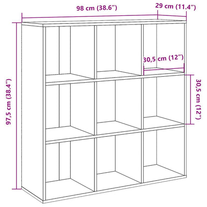 Bokhylla artisan ek 98x29x97,5 cm