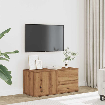 Tv-bänk artisan ek 80x34x35,5 cm konstruerat trä