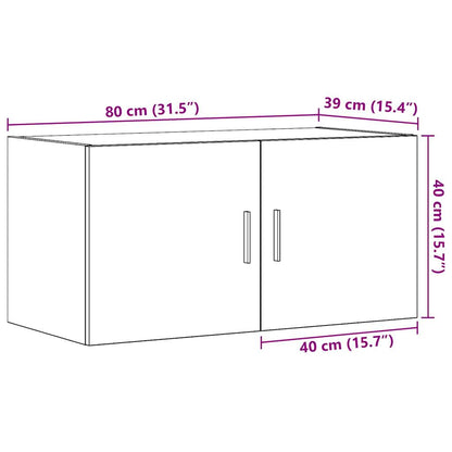 Väggskåp artisan ek 80x39x40 cm konstruerat trä