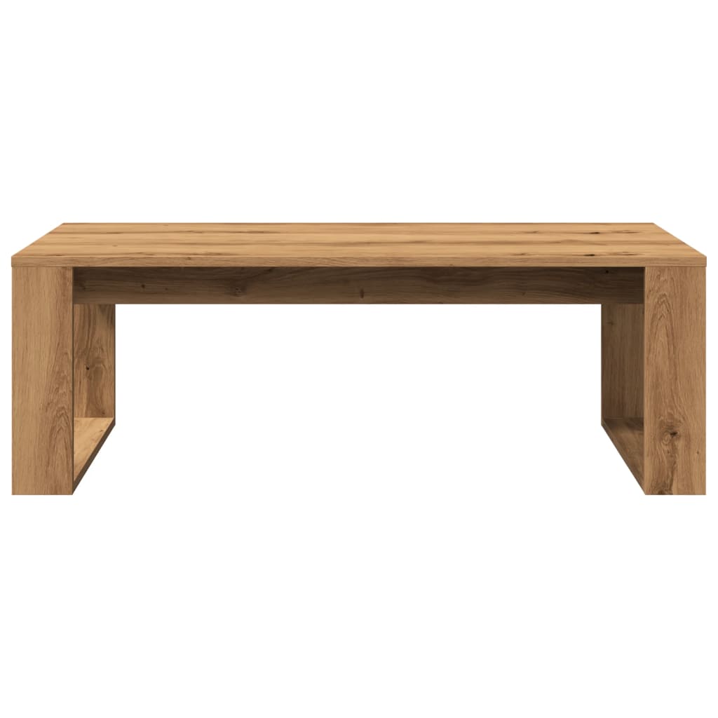 Soffbord artisan ek 102x50x35 cm konstruerat trä