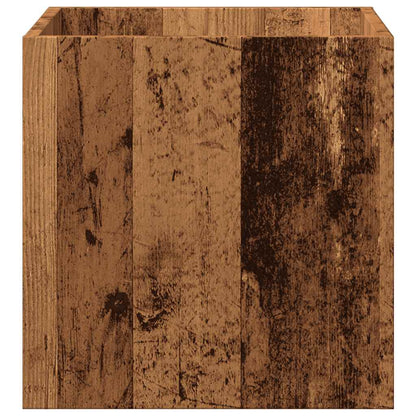 Planteringslåda gammalt trä 40x40x40 cm konstruerat trä