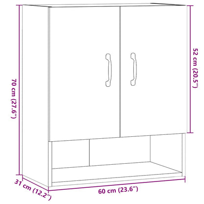 Väggskåp artisan ek 60x31x70 cm konstruerat trä