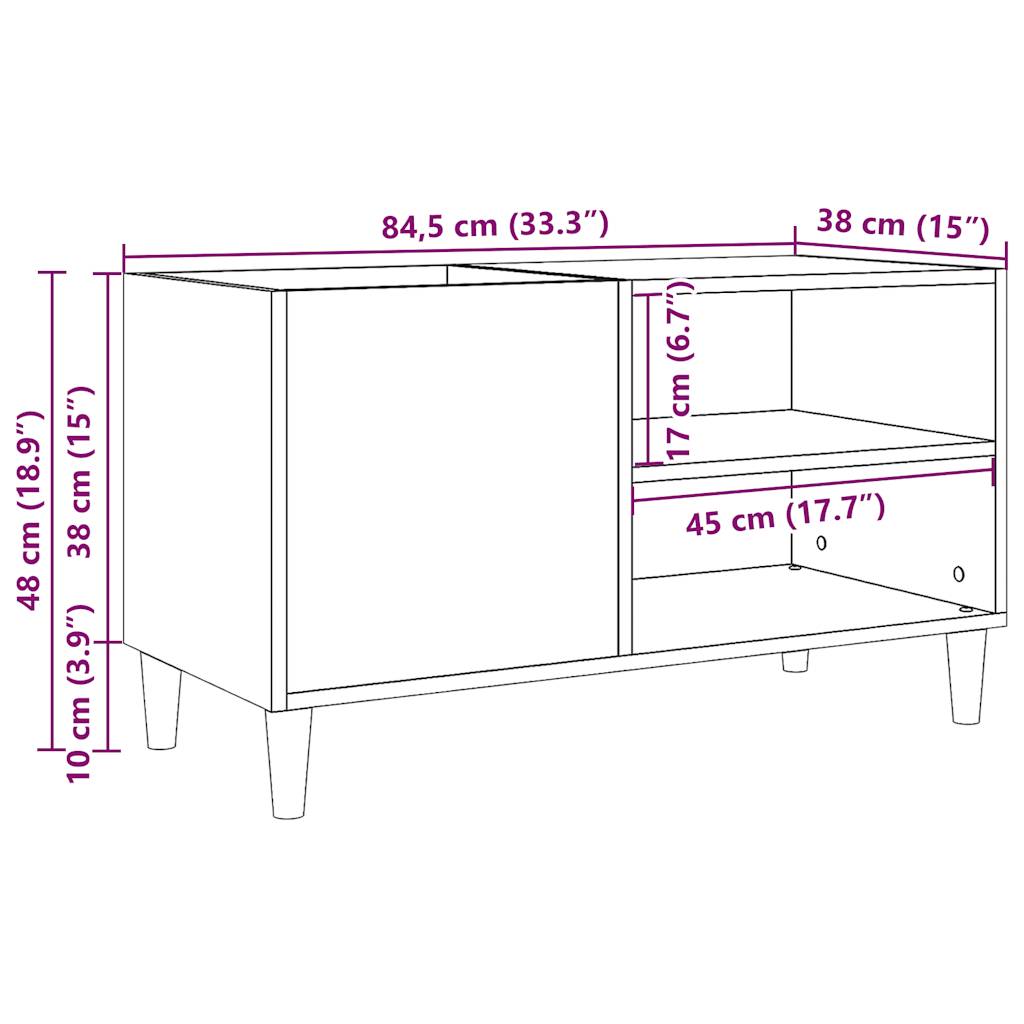 Stereobänk artisan ek 84,5x38x48 cm konstruerat trä