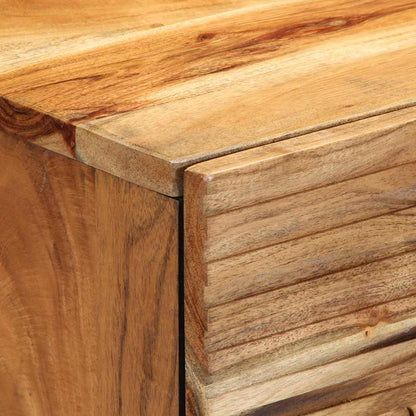 Nattduksbord med låda Brun 50 x 33 x 62 cm Massivt akaciaträ