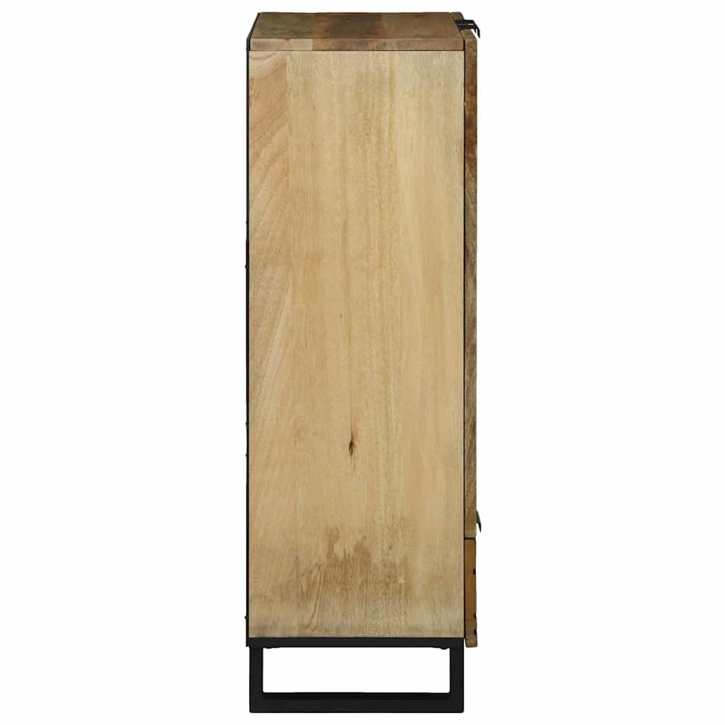 Highboard med låda Brun 60 x 33 x 100 cm massivt mangoträ