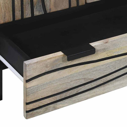 Medielagringsskåp och hyllor Vit och svart 60 x 33 x 100 cm