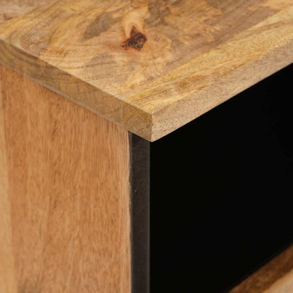 Nattduksbord 2 pcs Naturfärg 40 x 33 x 46 cm Massivt mangoträ