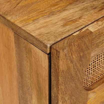Nattduksbord Naturfärg 50 x 33 x 62 cm Massivt mangoträ