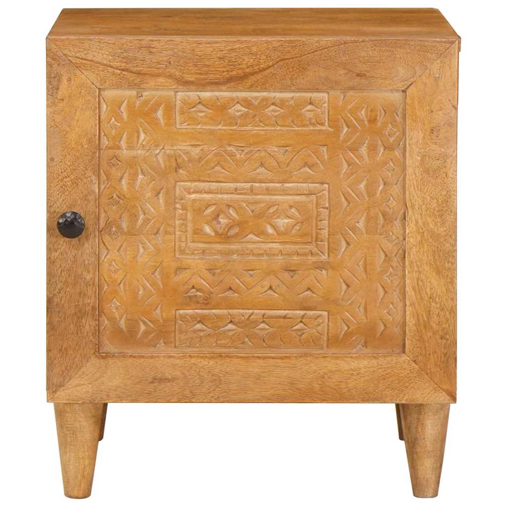 Nattduksbord 2 pcs Ljusbrun 40 x 33 x 46 cm Massivt akaciaträ