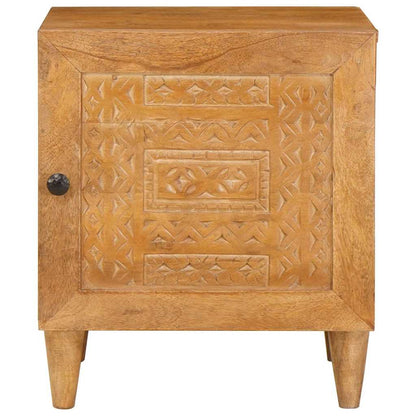 Nattduksbord 2 pcs Ljusbrun 40 x 33 x 46 cm Massivt akaciaträ