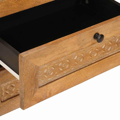 Nattduksbord Ljusbrun 50 x 33 x 62 cm Massivt akaciaträ