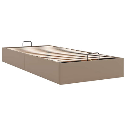 Ottoman sängram utan madrass cappuccino 90x200 cm konstläder