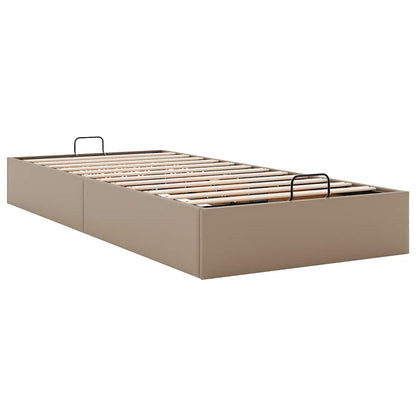 Ottoman sängram utan madrass cappuccino 100x200 cm konstläder