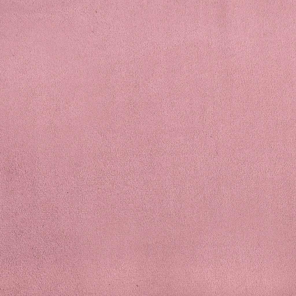 Ottoman sängram utan madrass rosa 100x200 cm sammet