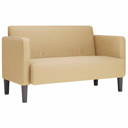 Loveseat soffa ljusgrön 109 cm manchestertyg