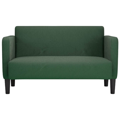 Loveseat soffa djungelgrön 109 cm manchestertyg