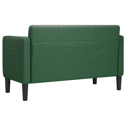 Loveseat soffa djungelgrön 109 cm manchestertyg