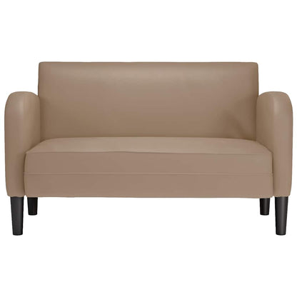 Loveseat soffa cappuccino 110 cm konstläder