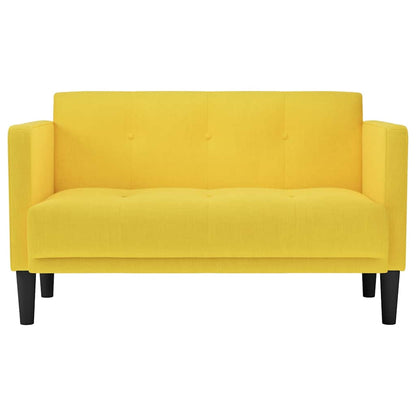 Loveseat soffa gul 111 cm tyg