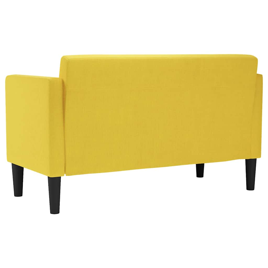 Loveseat soffa gul 111 cm tyg