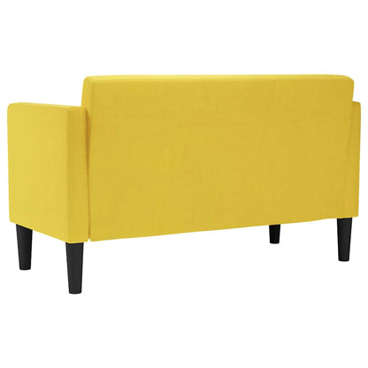 Loveseat soffa gul 111 cm tyg