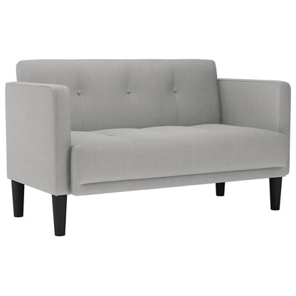 Loveseat soffa molngrå 111 cm tyg