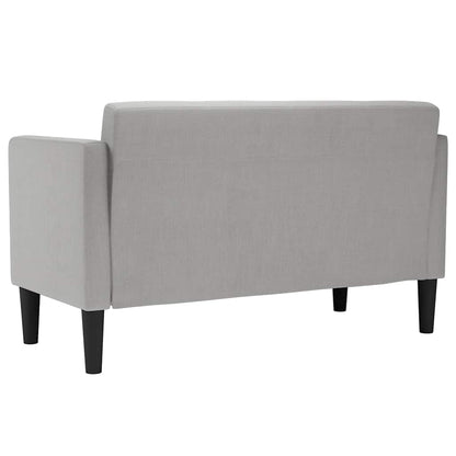 Loveseat soffa molngrå 111 cm tyg