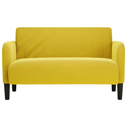 Loveseat soffa gul 109 cm sammet