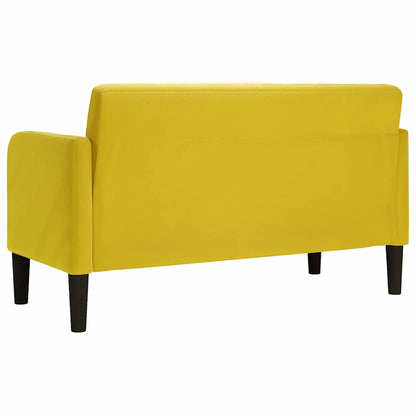 Loveseat soffa gul 109 cm sammet