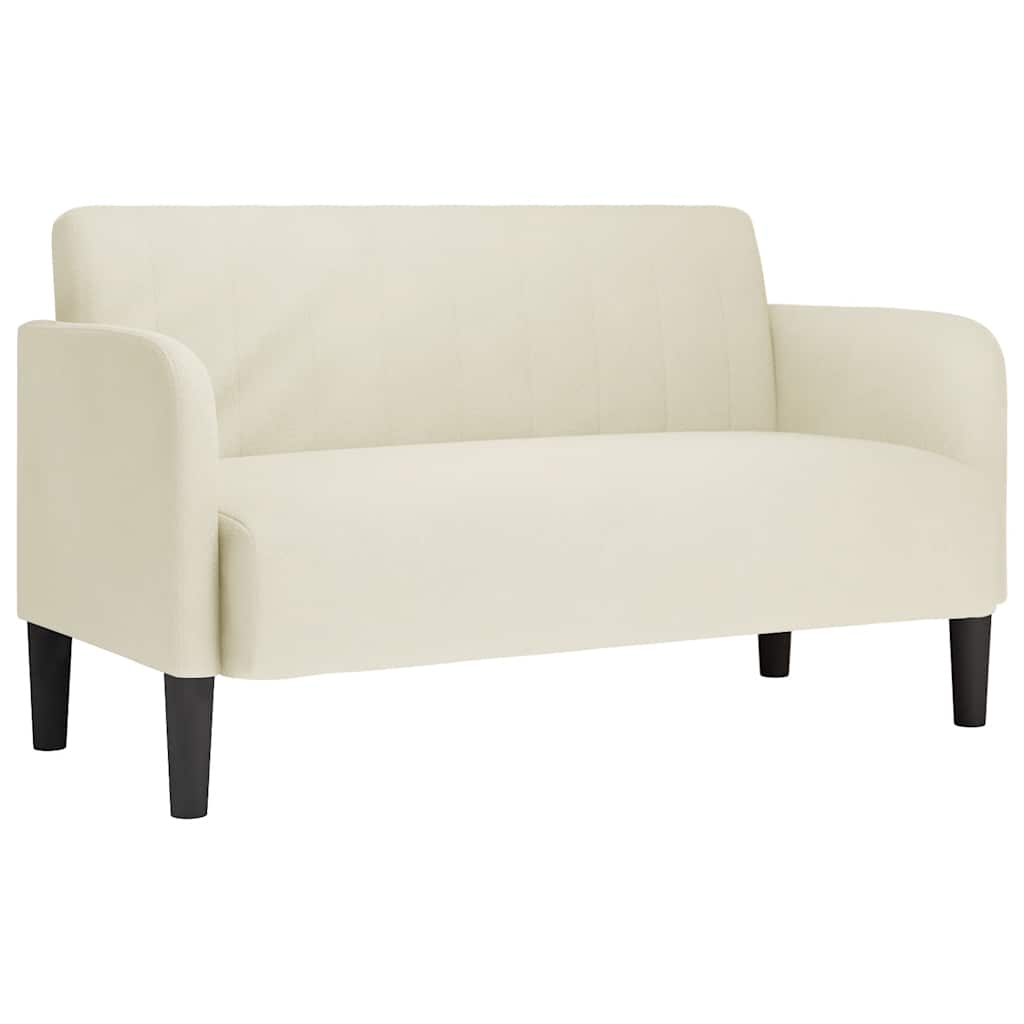 Loveseat soffa creme 109 cm sammet