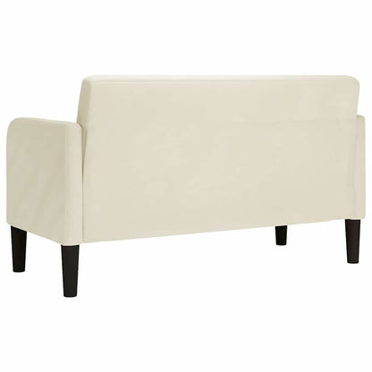 Loveseat soffa creme 109 cm sammet