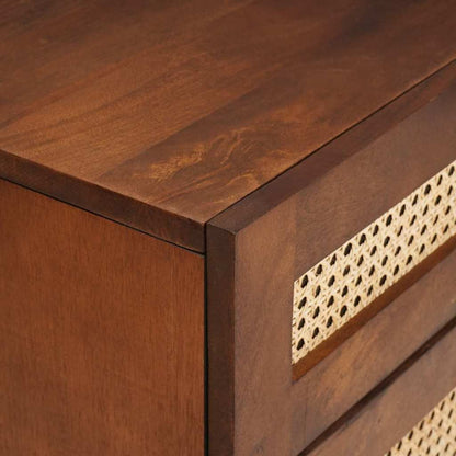 Sängbord med låda 50 x 33 x 60 cm Massivt mangoträ