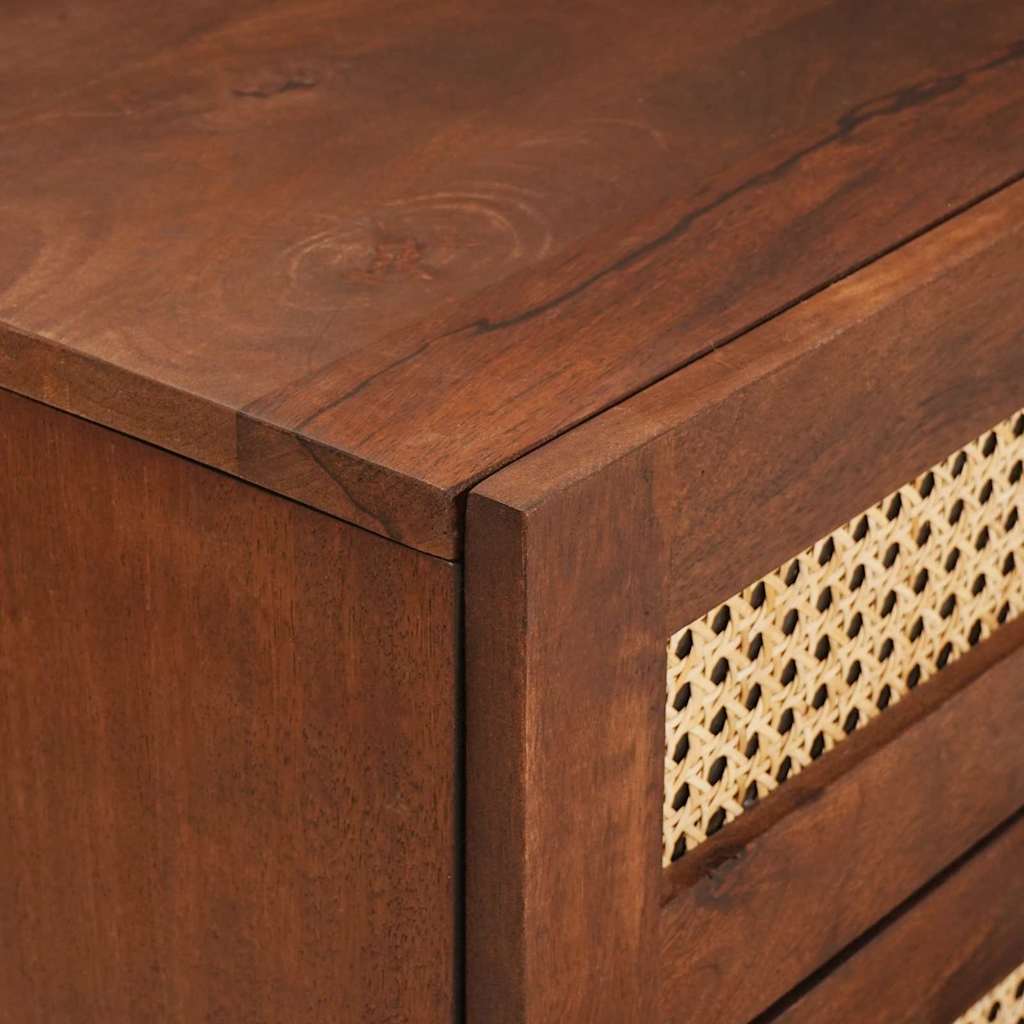 Sängbord med låda 50 x 33 x 62 cm Massivt mangoträ