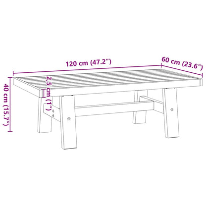 Soffbord NOAIN A-formade ben 120x60x40 cm massiv furu