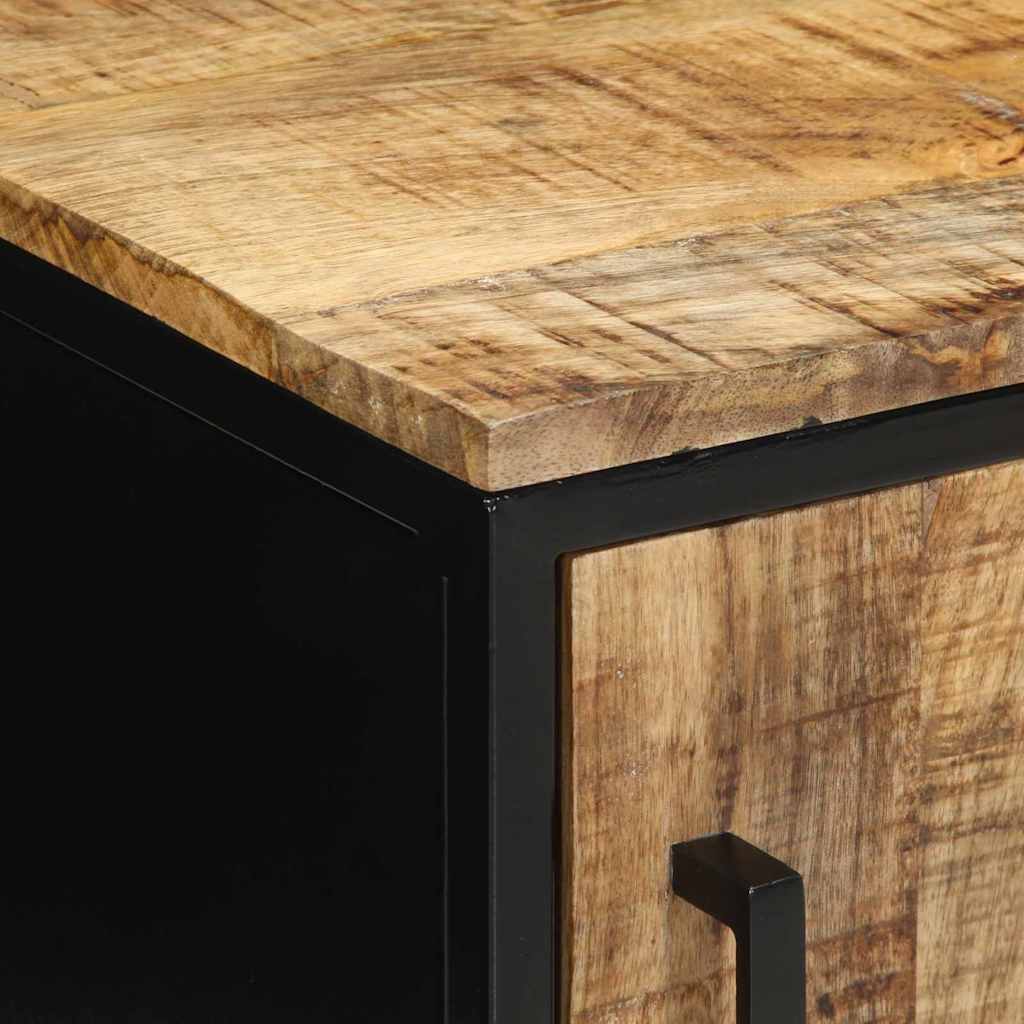 Nattduksbord 2 pcs Brun och svart 30 x 30 x 40 cm