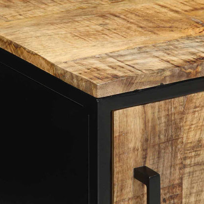 Nattduksbord 2 pcs Brun och svart 30 x 30 x 40 cm