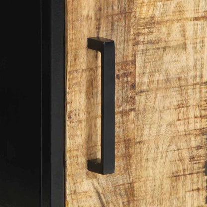 Nattduksbord 2 pcs Brun och svart 30 x 30 x 40 cm